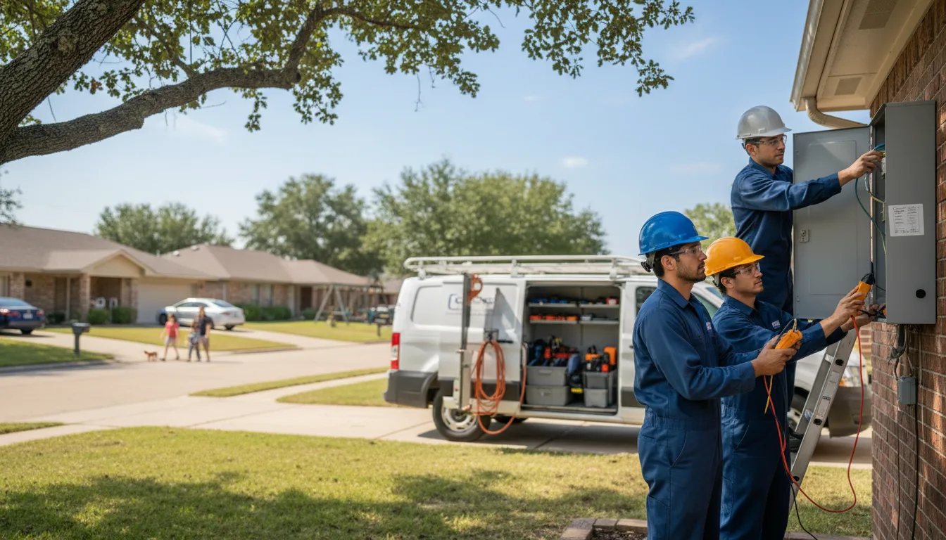Certified electrician providing emergency electrical services in Asher, OK